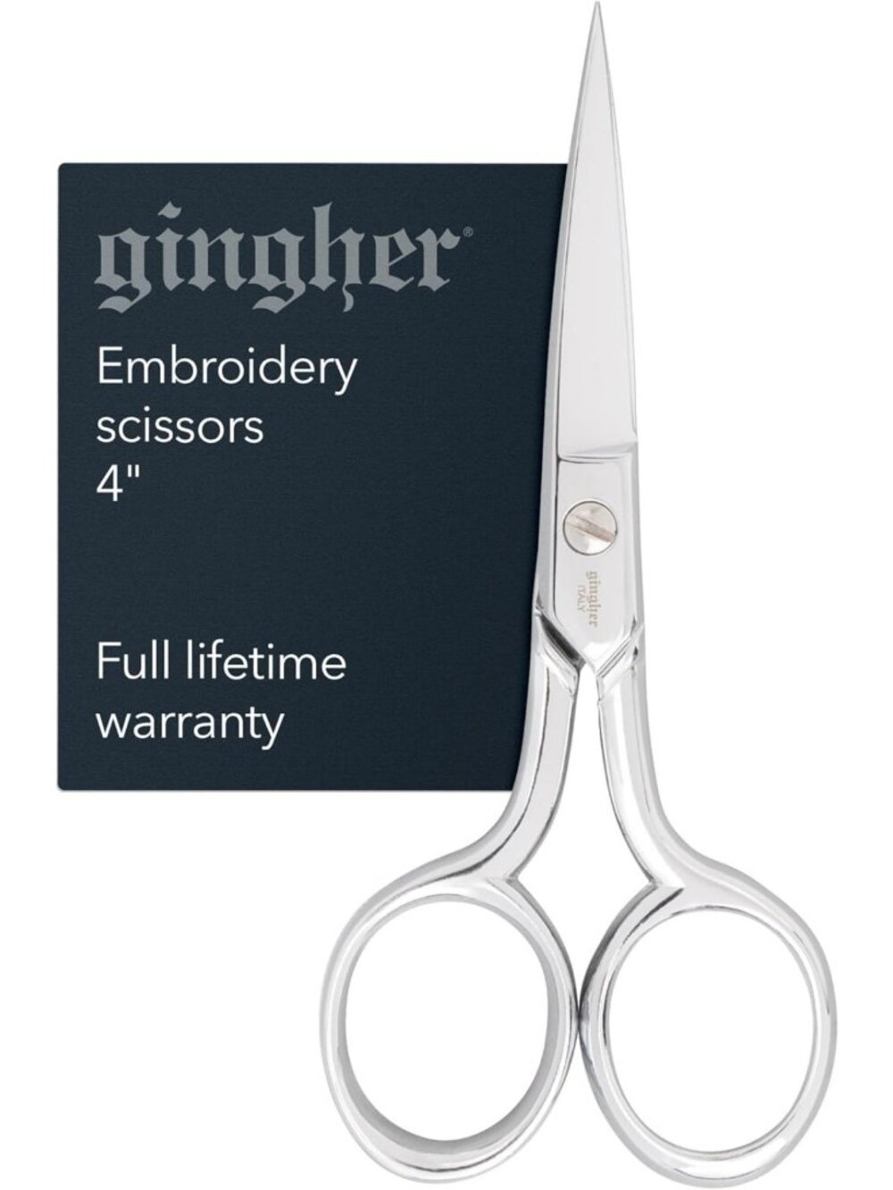 4" Straight Embroidery Scissors for Precision Fabric Cutting & Needlework
